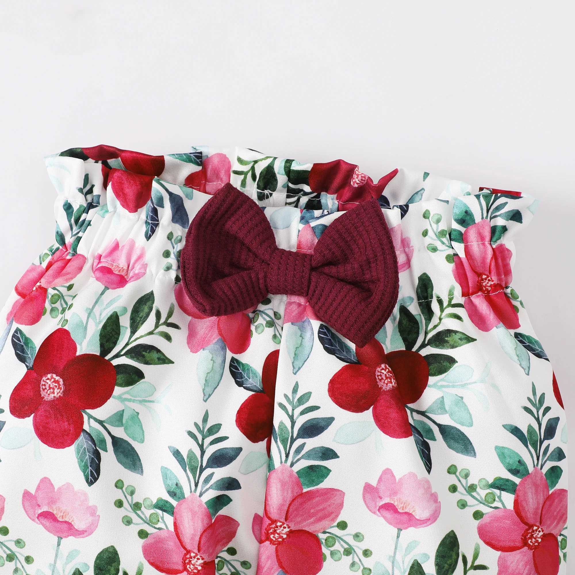 1-5 year baby girl set toddler girl set long sleeved top+pants+headband 3-piece spring set for little girls W241213