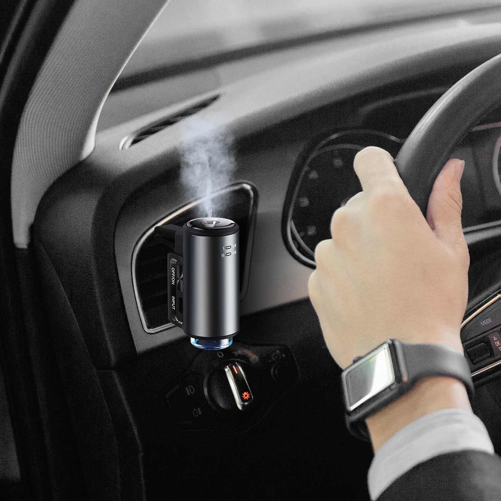 Air Ultrasonic Auto Aroma Essential Oil Diffuser Sprayer Car Air ener Mist Maker Fogger Aroma Difuser Car HomeXJ241213
