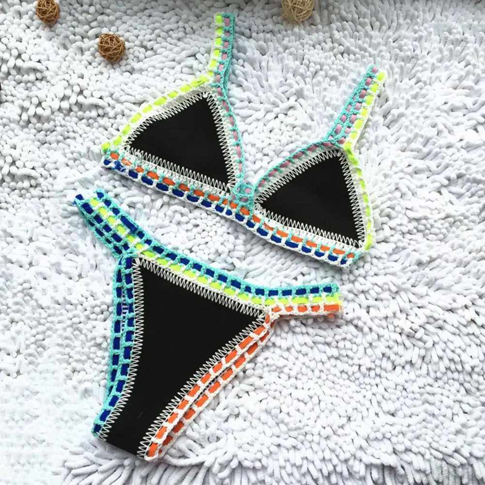2 Pcs/Set Women Swimsuit Chic ss Summer Bikini Set Two-piece Summer SwimwearXJ241212