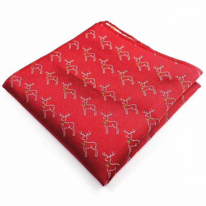 GUSLESON New Design Gentleman Style Creative Animal Christmas Mens Clothing Pocket Square Wedding Hank Chest Towel W241213