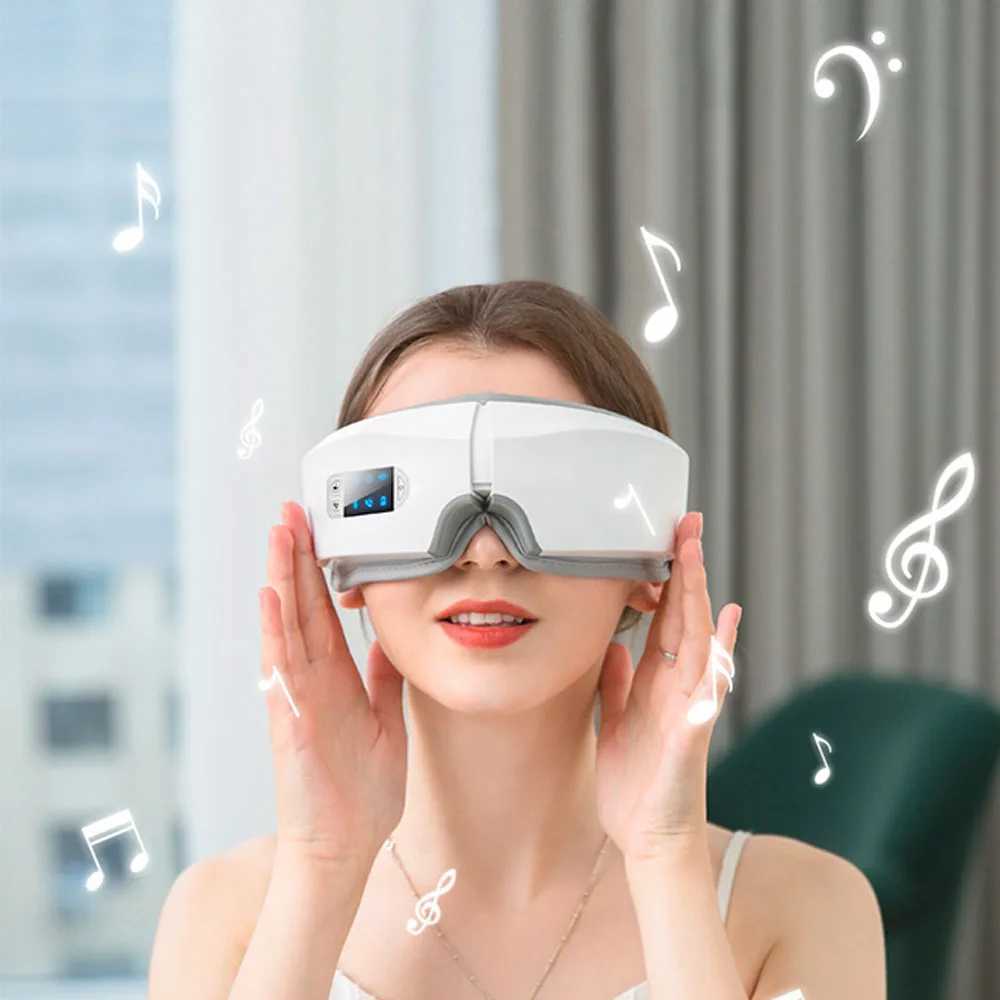 4D eye massager for relaxation intelligent airbag vibration eye care equipment hot compression Bluetooth eye massage Fatty dark circle W241213