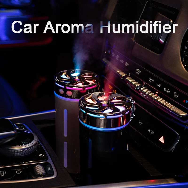 300ML New Plug-in Car Air Humidifier With Color Night Light Small Silent Humidifier Air ener Home Aroma ManeXJ241213