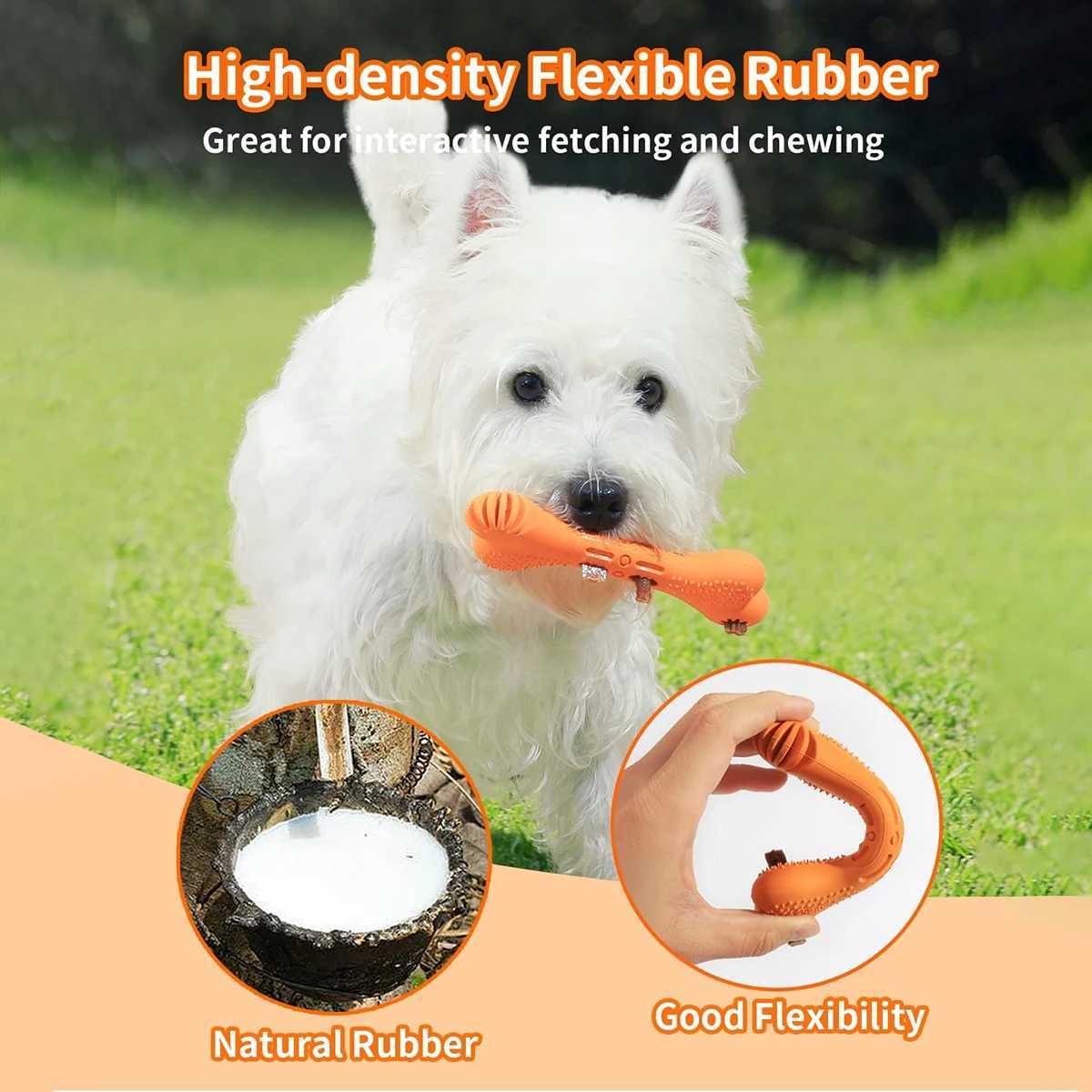 SCGK puppy toys chew toys interactive therapy distribution puzzle toys puppy hard rubber teeth puppy bones X241213