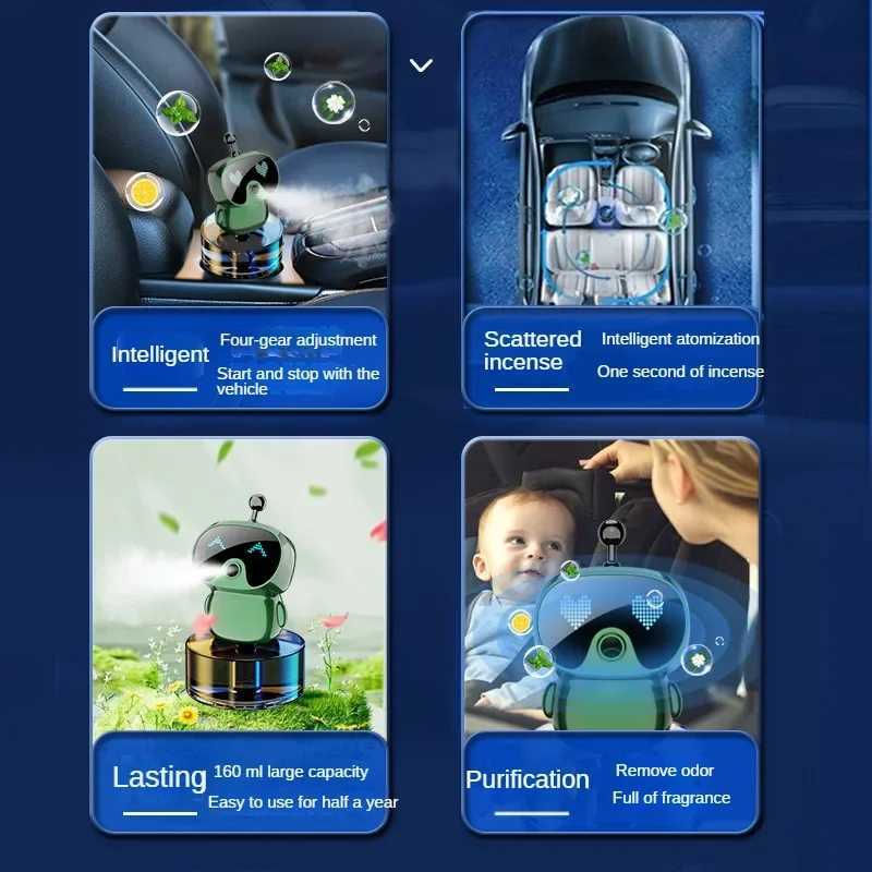 Auto Spray Aroma Smart Multifunction Car Humidifier Diffuser Car Aroma for Remove Odors Fragrance Mane for HomeXJ241213