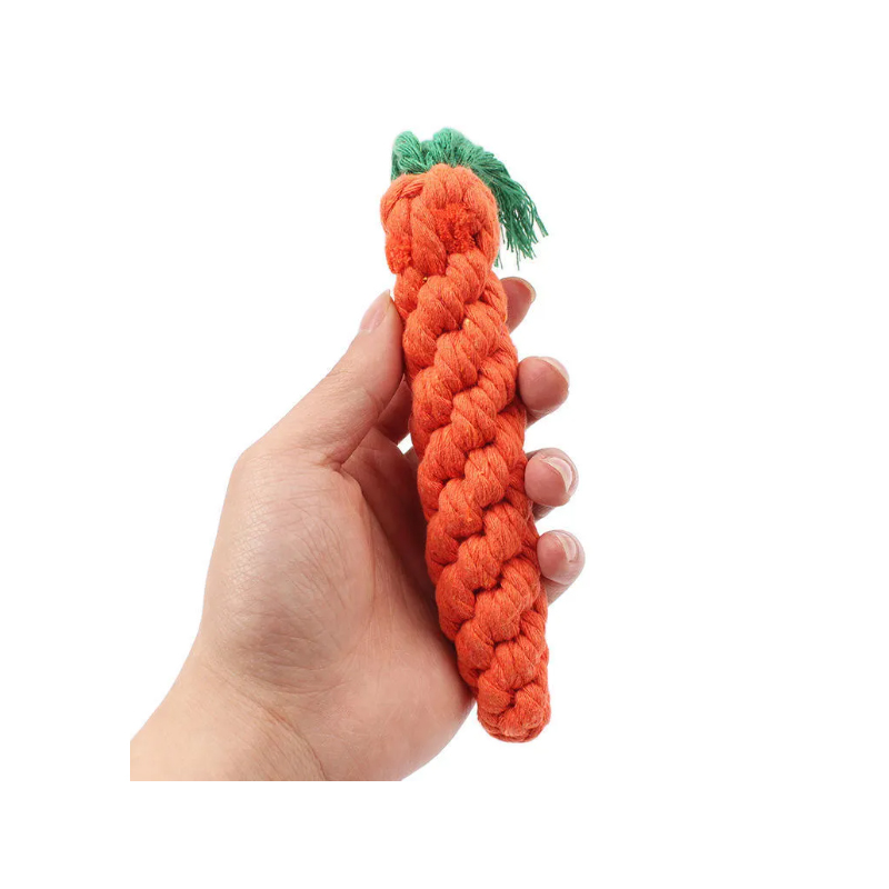 Dog Toys Long Lasting Natural Fiber Bite Ropes For Dogs Featuring A Cozy Carrot Shape