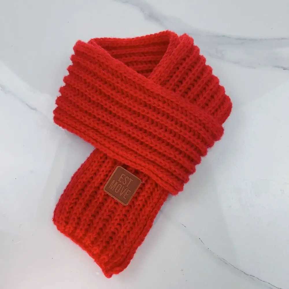 Scarves Wraps 1PC Baby Kids Boy Girl Winter Warm Scarf Knitting Wool Children Neck Warmer Wrap H241213PEU5