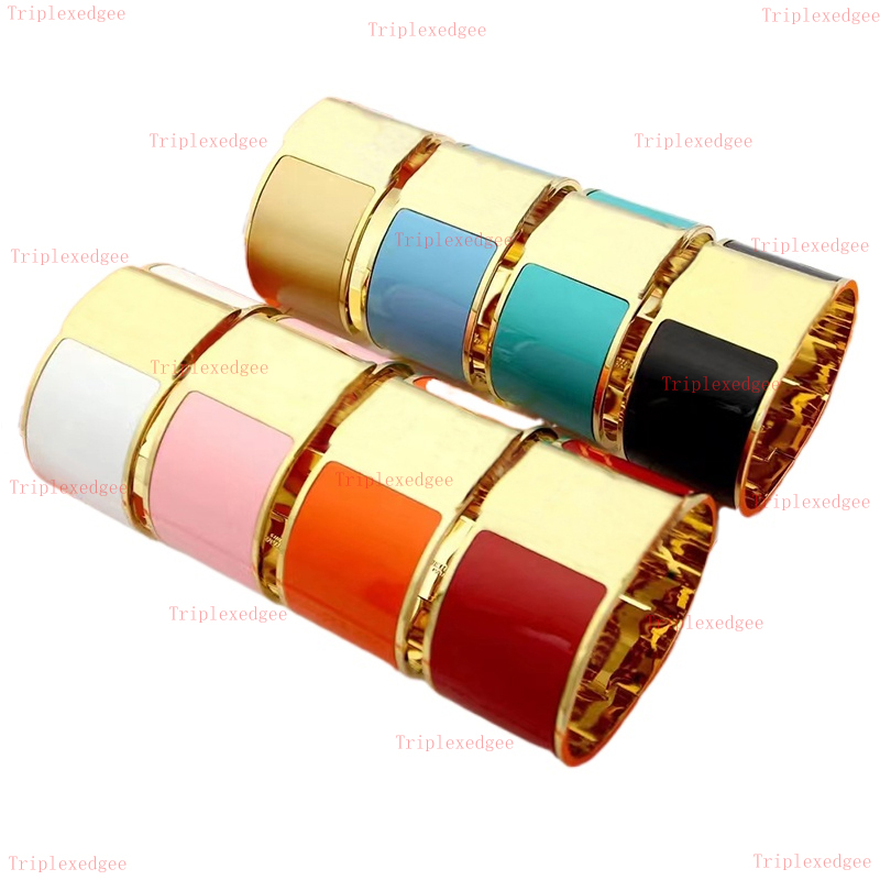 Brand New 33mm Ultra Wide Cuff Bracelet Classic Luxury Designer Bracelet for Men and Women Fashion Couple Bracelet Stainless Steel Jewelry Gift