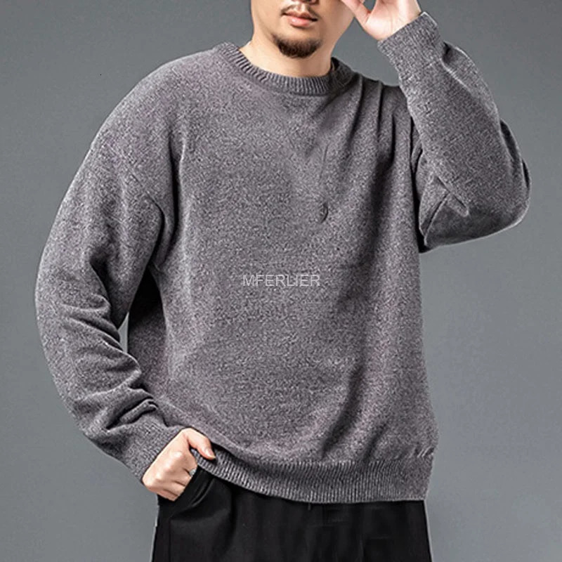 Autumn Winter Sweater Oversize Men 7XL 6XL 5XL 140kg Large Size Loose 241213
