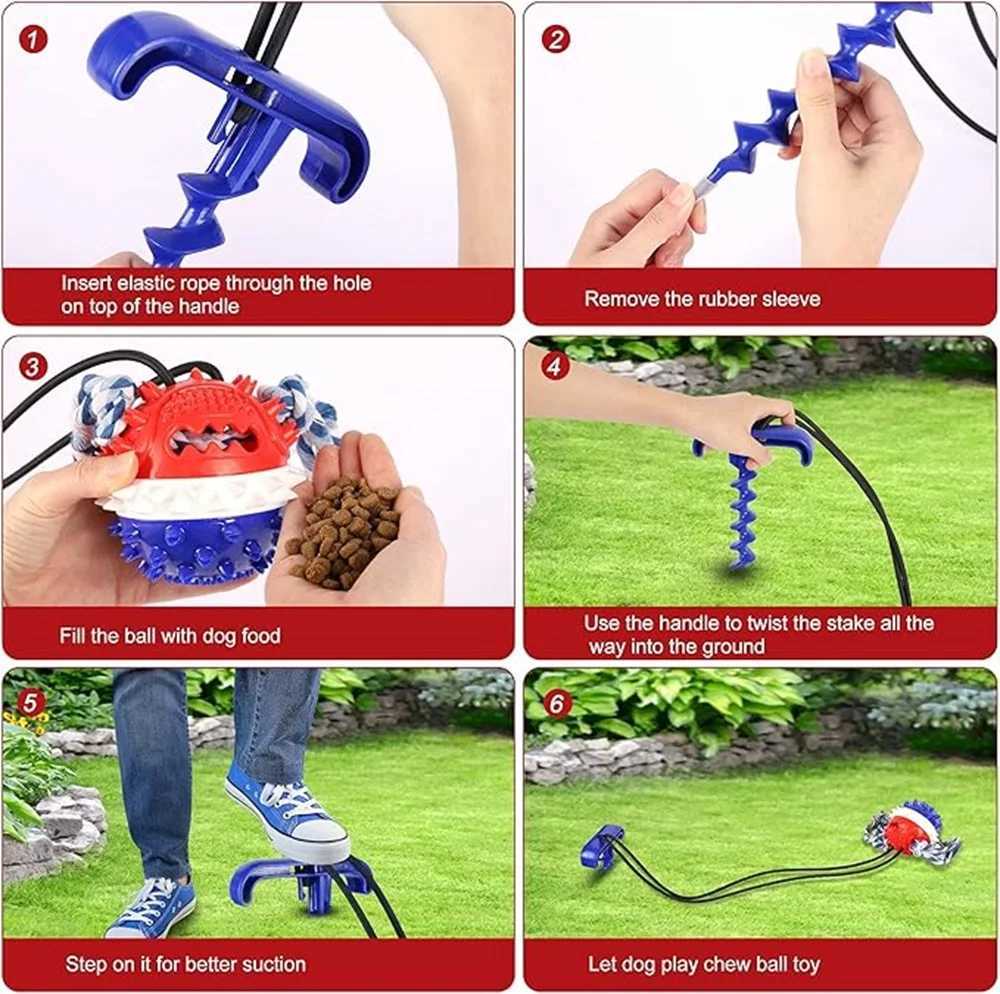 Interactive tug of war dog chew toy outdoor w/mole bite squeeze toy ball and bet pet ball puzzle toy aggressive chew X241213
