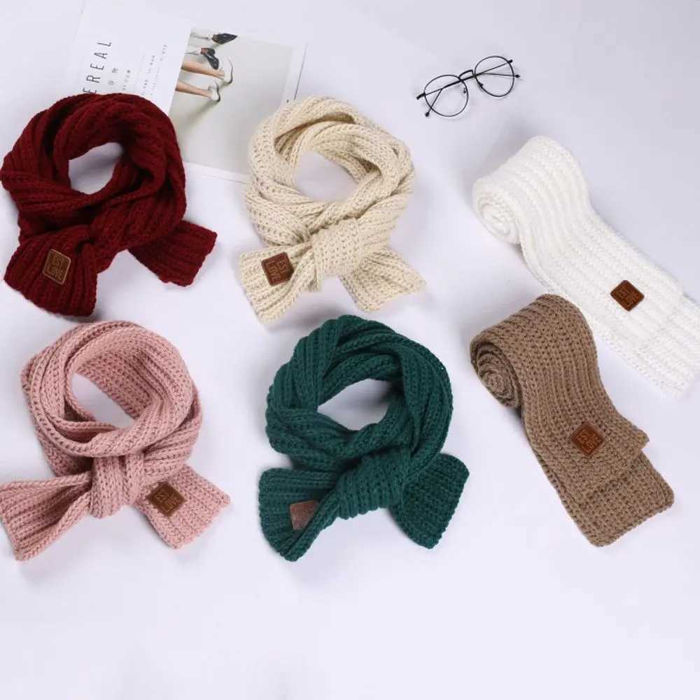Scarves Wraps 1PC Baby Kids Boy Girl Winter Warm Scarf Knitting Wool Children Neck Warmer Wrap H241213PEU5
