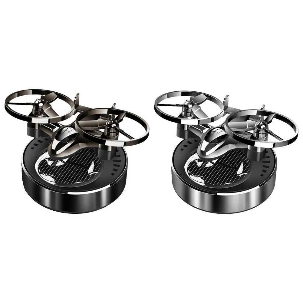 Solar Powered Rotation Heliter Solar Aroma Car Diffuser ener Alloy Aroma Fragrance Auto Air X6G8XJ241213