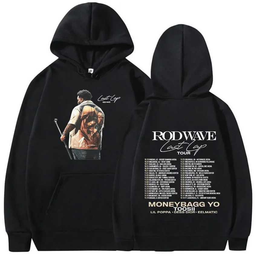 Singer Rod Wave Last Lap Tour 2024 Hoodie Mens Fashion Harajuku Oversized Sweatshirt Hip Hop Vintage Hooded Pullover Streetwear W241213
