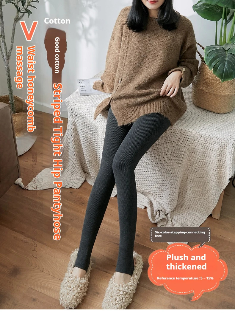 Womens Leggings Panty Fleece Women Pantyhose Women Winter Velvet Slim Thicken Tights Second layer skin sexy stockings leggings 241212