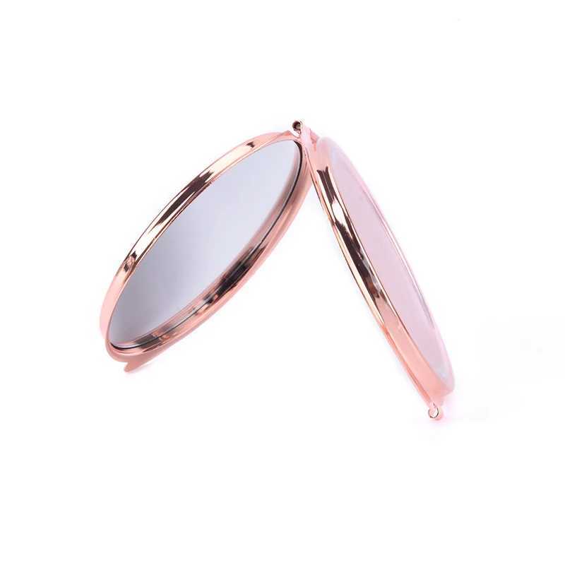 Compact Makeup Mirror Cosmetic Magnifying Round Pocket Make Up Mirror for Purse Travel Bag Home Office MirrorXJ241213