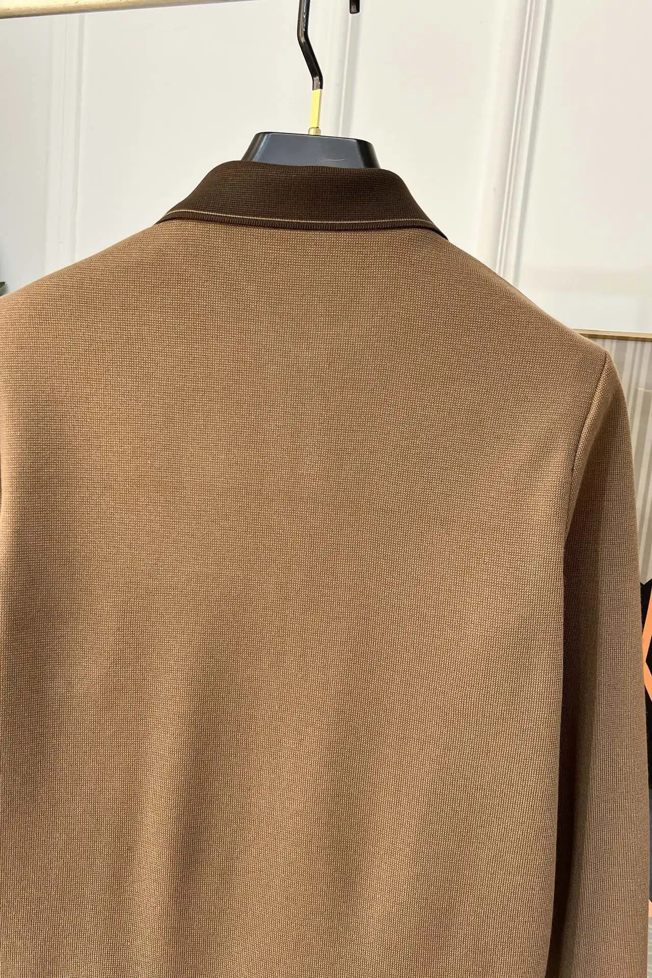 Mens autumn and winter style lapel wool top business casual mens jacket trend 241213