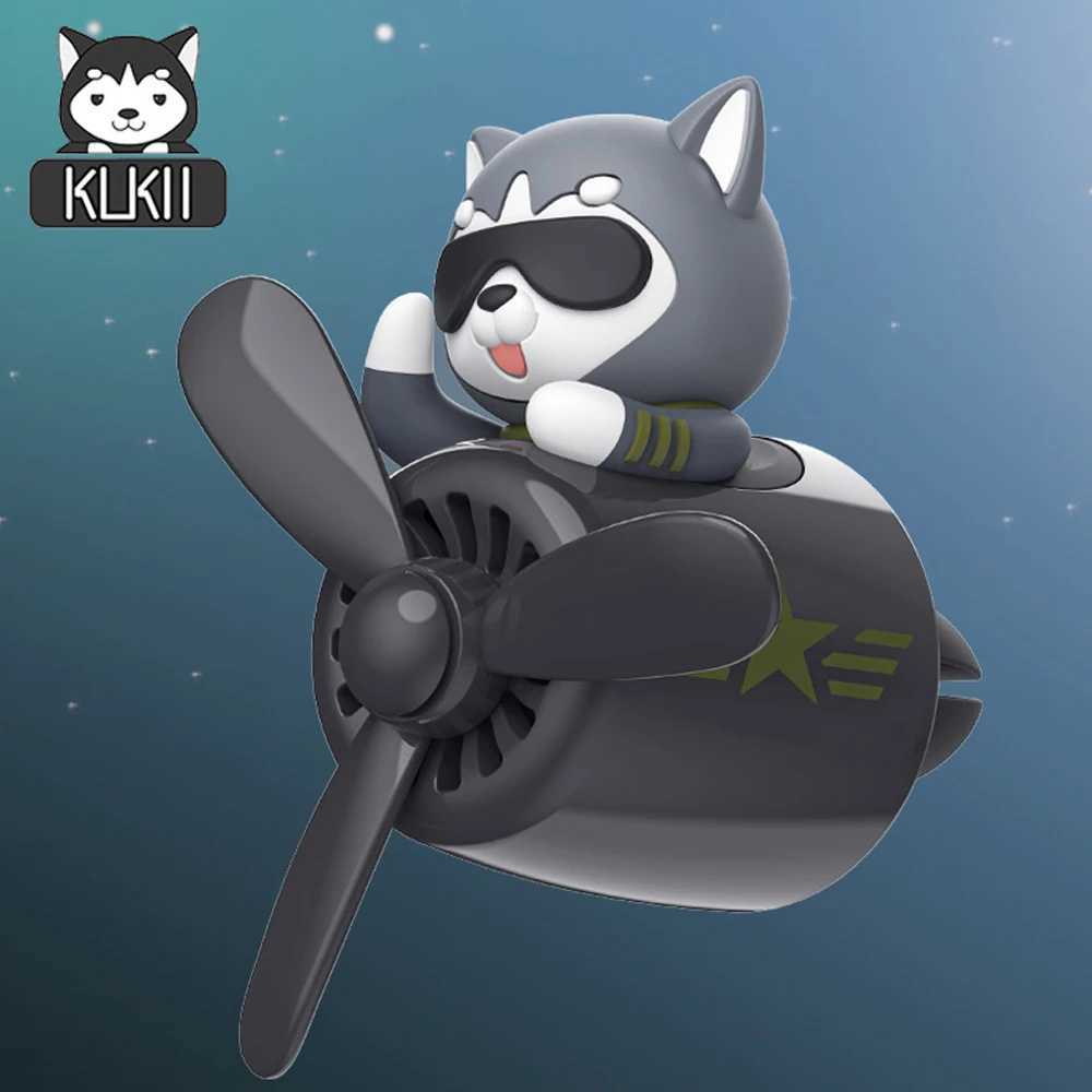 Car Air ener Dog Pilot Vent Perfume Diffuser Rotating Propeller Air Outlet Fragrance Cute Cartoon Decor Auto AccessoriesXJ241213