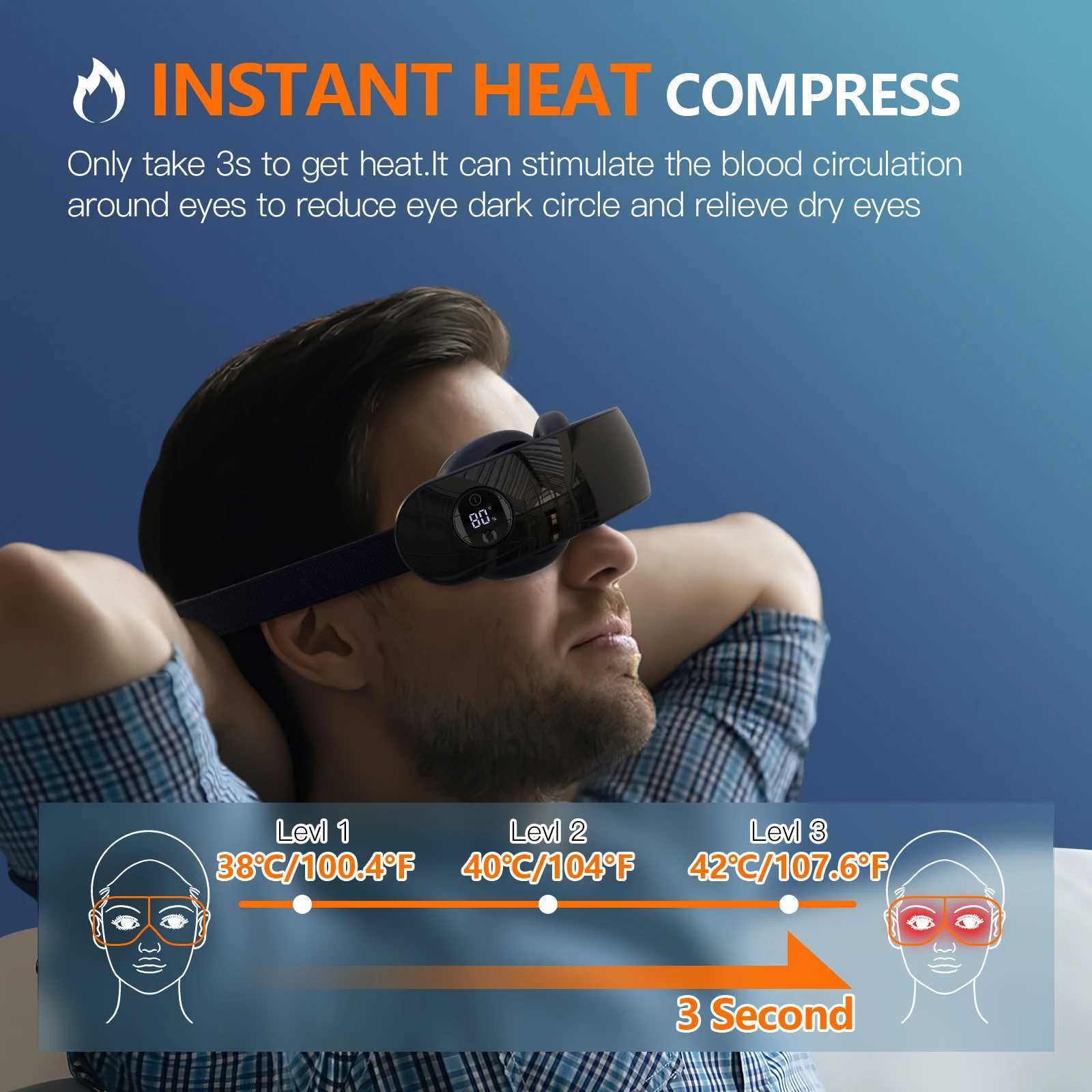 4.5W cold and hot compression dual visual display with 3-level adjustment for low decibel to alleviate eye fatigue and dry eye syndrome W241213
