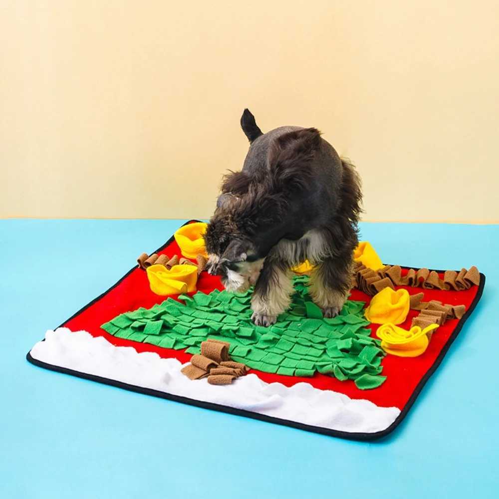Christmas Tree Design Pet Mat Puzzle Dog Nose Smoke Mat Pet Toy DIY Smell Mat X241213