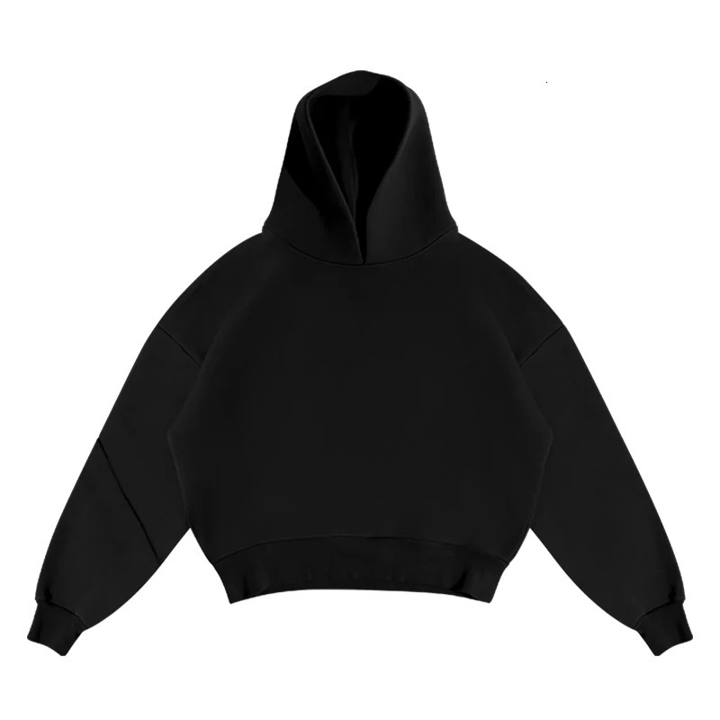 loose hoodie wide leg sweatpants mens casual solid zippered straight pants 2piece sportswear set 241211