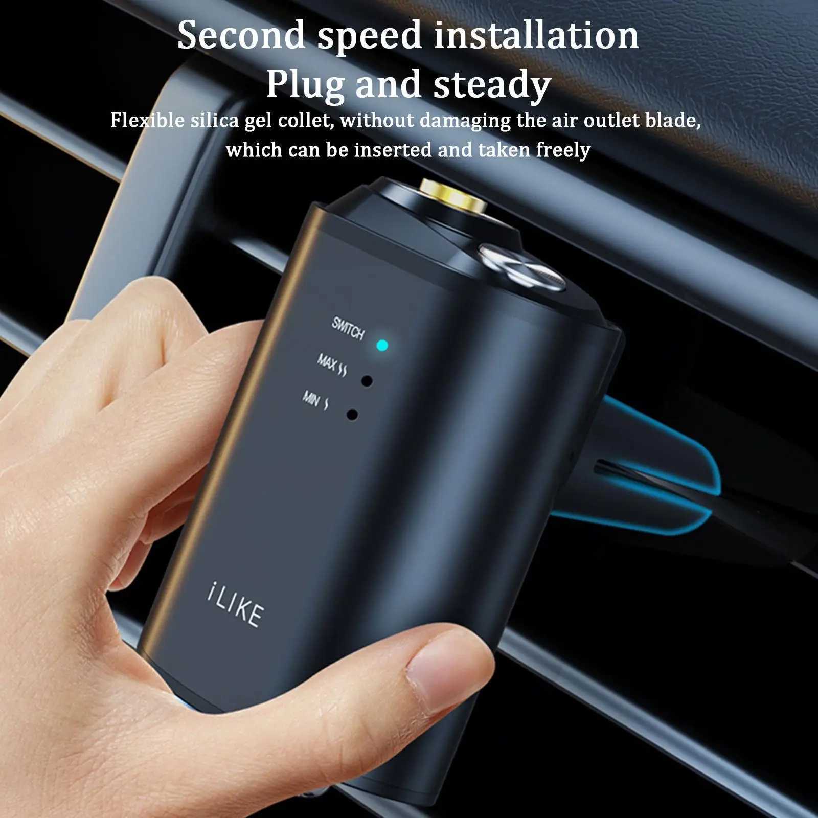 Car Electric Air Diffuser Aroma Car Air Vent Humidifier Mist Oil Aroma Car Air ener Perfume FragranceXJ241213