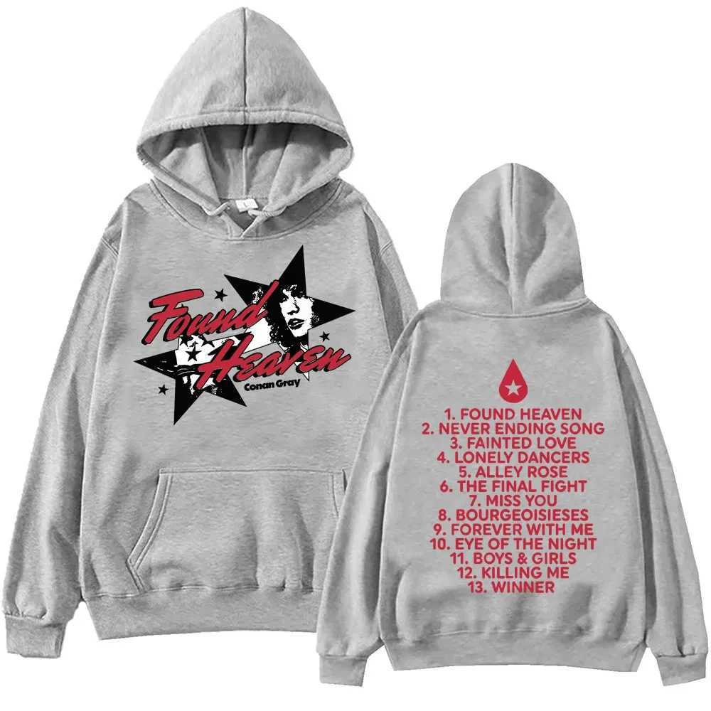 Konan Gray discovered the Heaven Hoodie Harajuku Hip Hop Flip Pop Music Sportswear Fan Gift for Men and Women Casual W241213