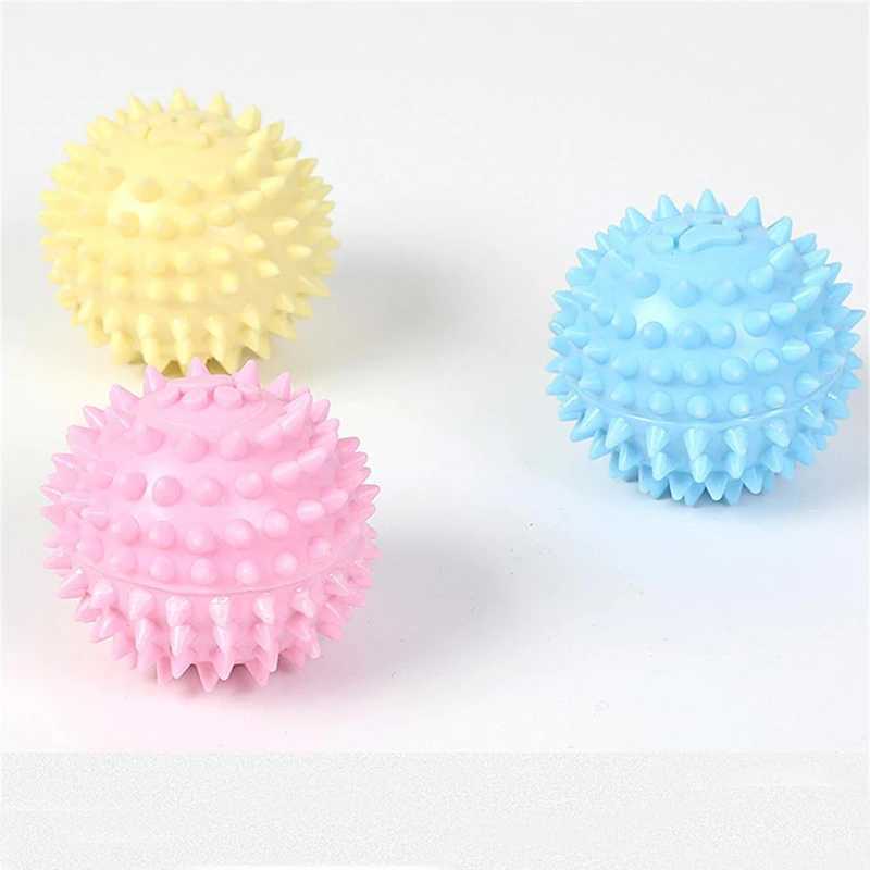 Small pet chew toy plush cleaning teeth TPR bite resistant hedgehog ball puppy interactive game puzzle toy pet supplies X241213