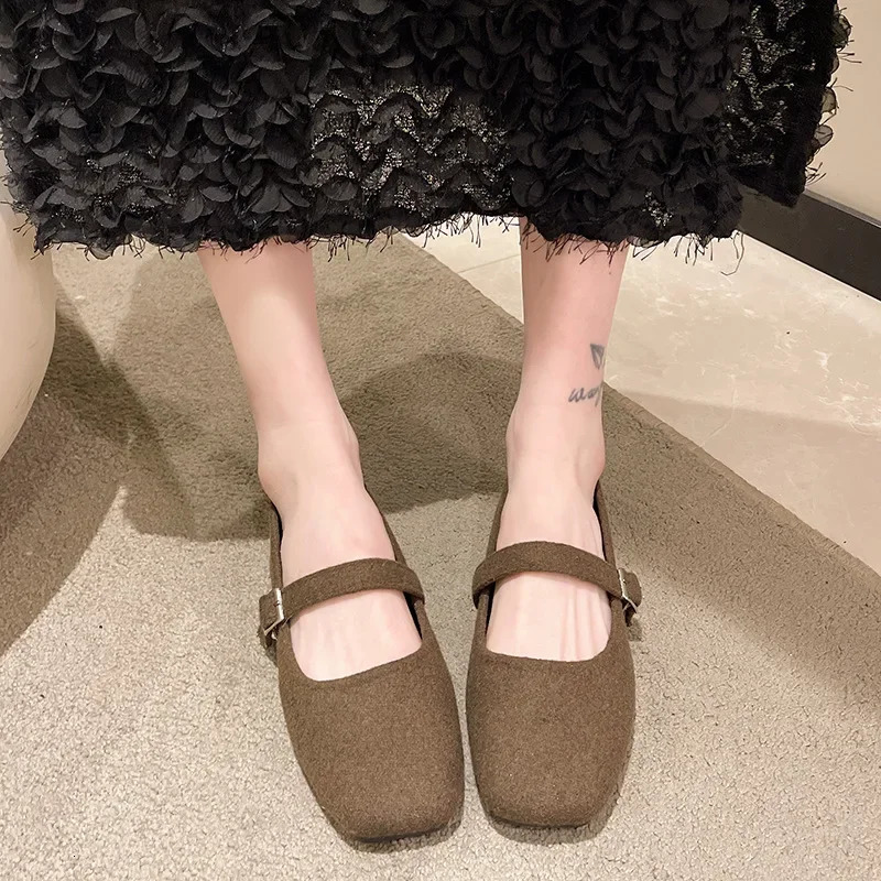 Spring Autumn Womens Shoes Retro low heeled leather shoes Casual versatile Mary Jane shoes Comfort fashion ladies flat 241213