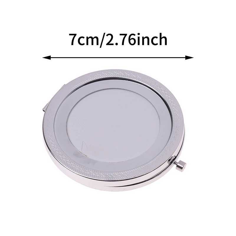Foldable Vintage Makeup Mirror Mini Square Makeup Vanity Mirror Portable Hand Double-sided Compact Pocket Cosmetic MirrorXJ241213
