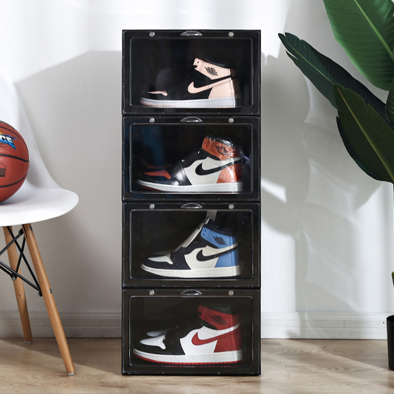 Versatile See-Through Shoe Container Spacious and Strong Design for Your Footwear Collection