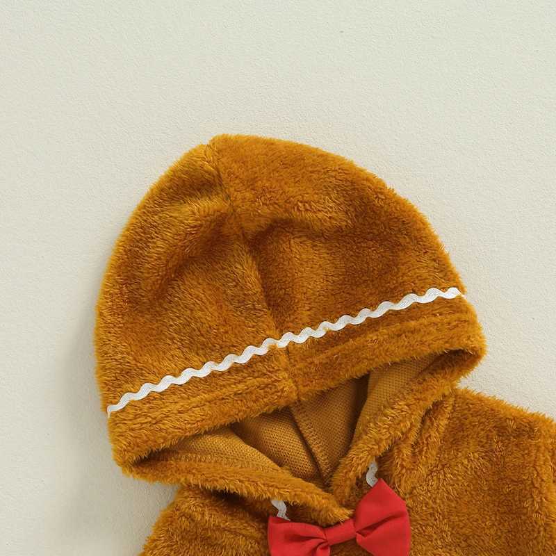 Gingerbread mens clothing baby boys and girls Halloween Christmas costumes hoodies sweatshirts fuzzy pants sets W241213