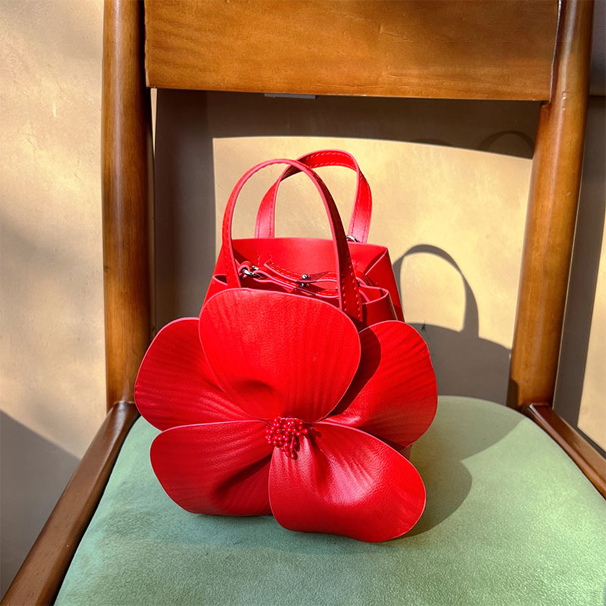 Bucket Purse Wer French Mini Tote PU Leather Handbags Designer Drawstring Makeup Bag High Quality PU Cartoon