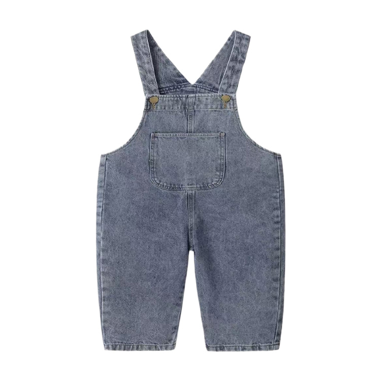 Toddler Denim Bib Pants Set - Cute Childrens Clothing for Fall
