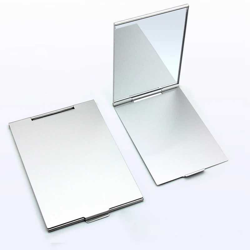 Small Sizes Folding MakeUp Mirror Rectangle Ultra-thin Pocket Mirrors Personalised Portable Compact Folding Cosmetic MirrorsXJ241213