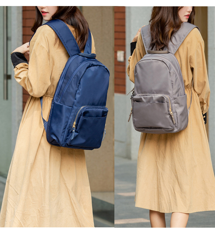 2024 Oxford Cloth Women's Fashion Versatile Lightweight Nylon Waterproof Backpack Travel Bag