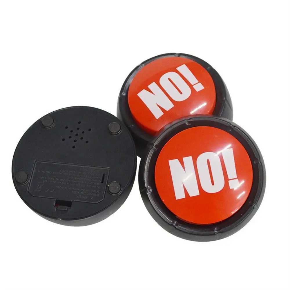 Button Sound Yes No Buttons Answer Buzzer Toy Buzzers Game Talking Party Dog Quiz Prank Funny Toys Show Recordable Wrong X241213