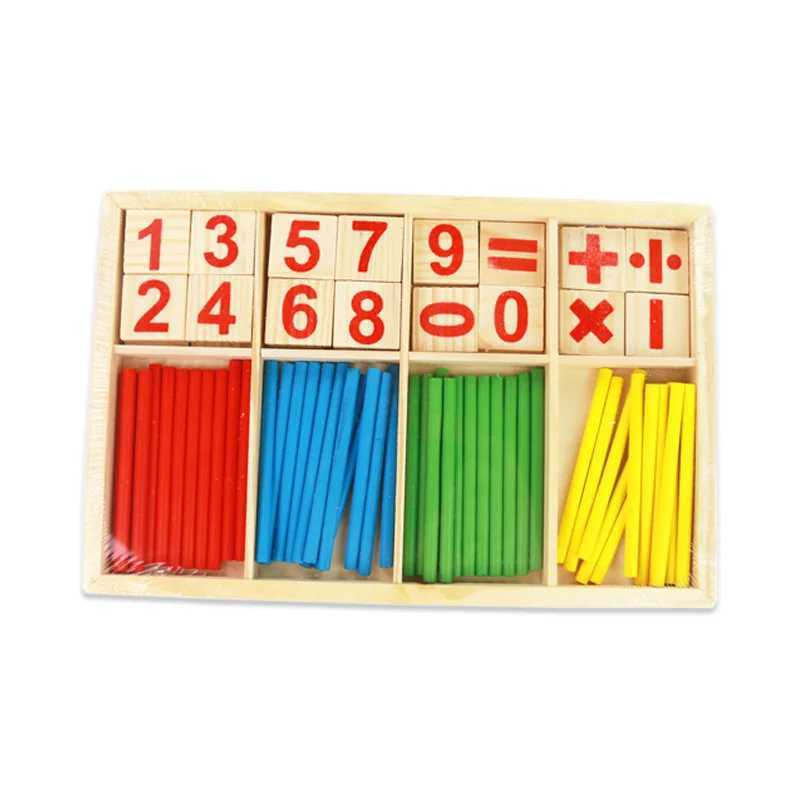 Infant Montessori Arithmetic Toy Children Learning Early Education Puzzle Tools Counting stick Parent-child Games Kids TMZXJ241212