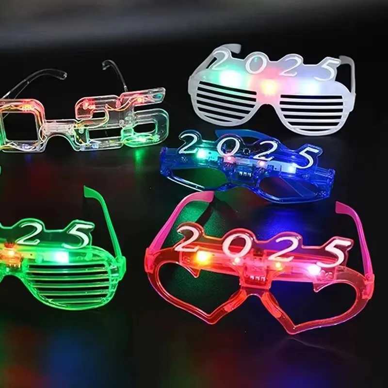 Sunglasses 10-50pcs LED 2025 Glasses Glow Party Supplies Light Up Sunglass for Kids Adult Birthday Neon Wedding Thanksgivings Xmas New Year H24121350Y