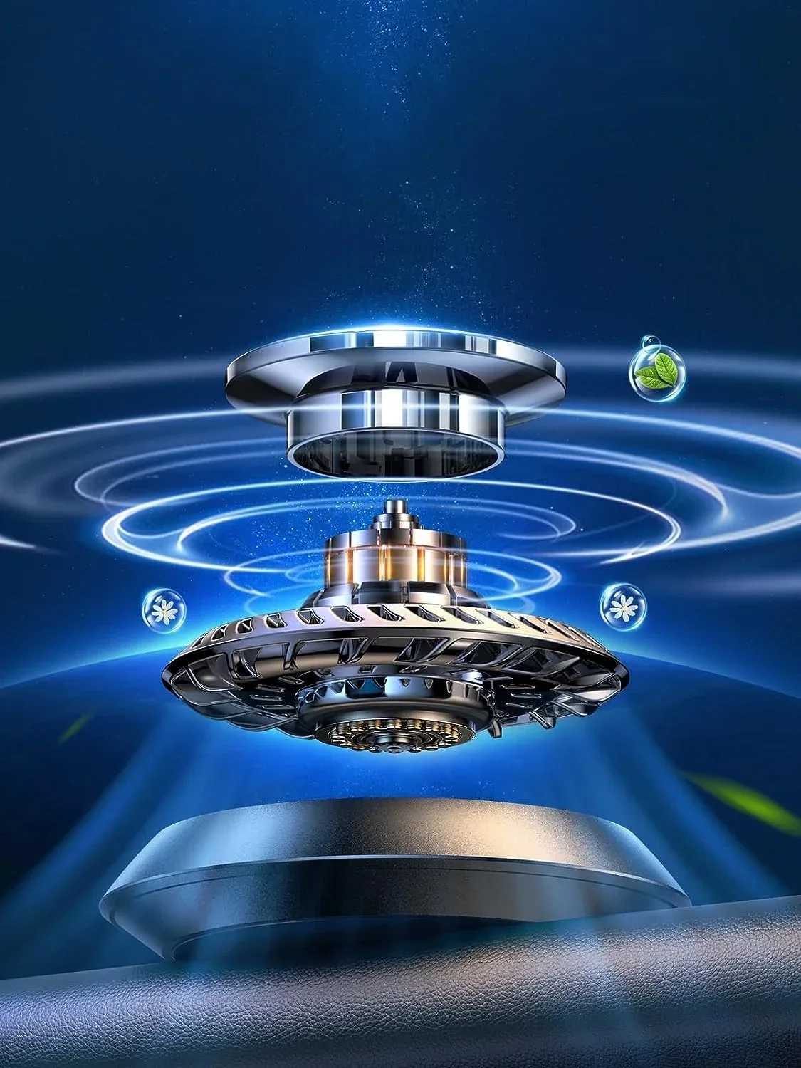 Solar Powered Car Rotating Aroma Car Air ener Fragrance Car Ornament Car Diffusers for Essential Oil Car AccessoriesXJ241213