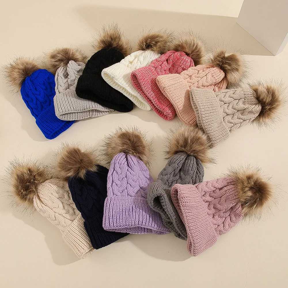 Custom Infant Beanie with NameBaby BeaniesKid Knitted HatLeather Patch Beanie for Baby PersonalizedToddler Child Baby BeanieXJ241213