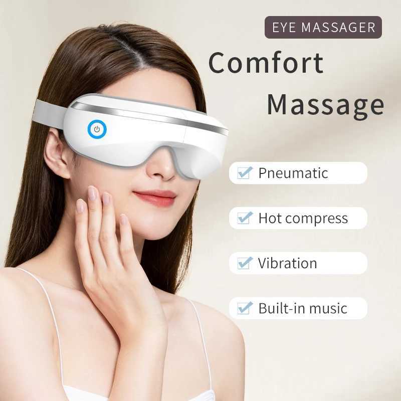 Convenient eye protection device vibrating eye massager music charging hot compression eye massager home use W241213