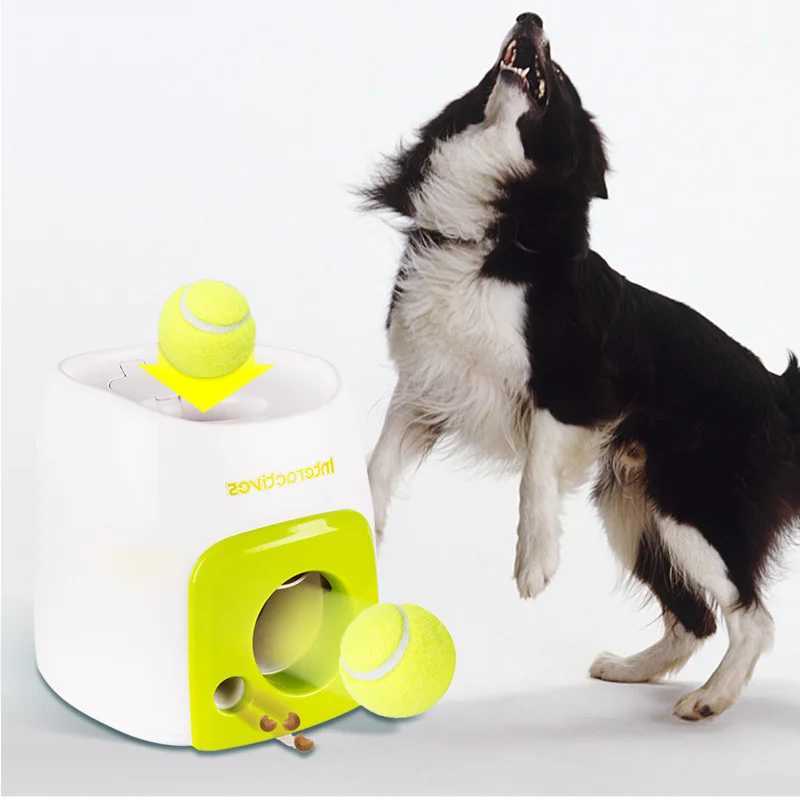 Interactive toys pets puzzle balls throwing dogs toys tennis balls launchers food feeders dispensers toy dog items X241213