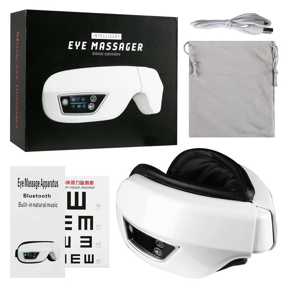 Eye Massager 6D Intelligent Airbag Vibration Eye Care Music Eye Mask Thermal Compression Wireless Massager W241213