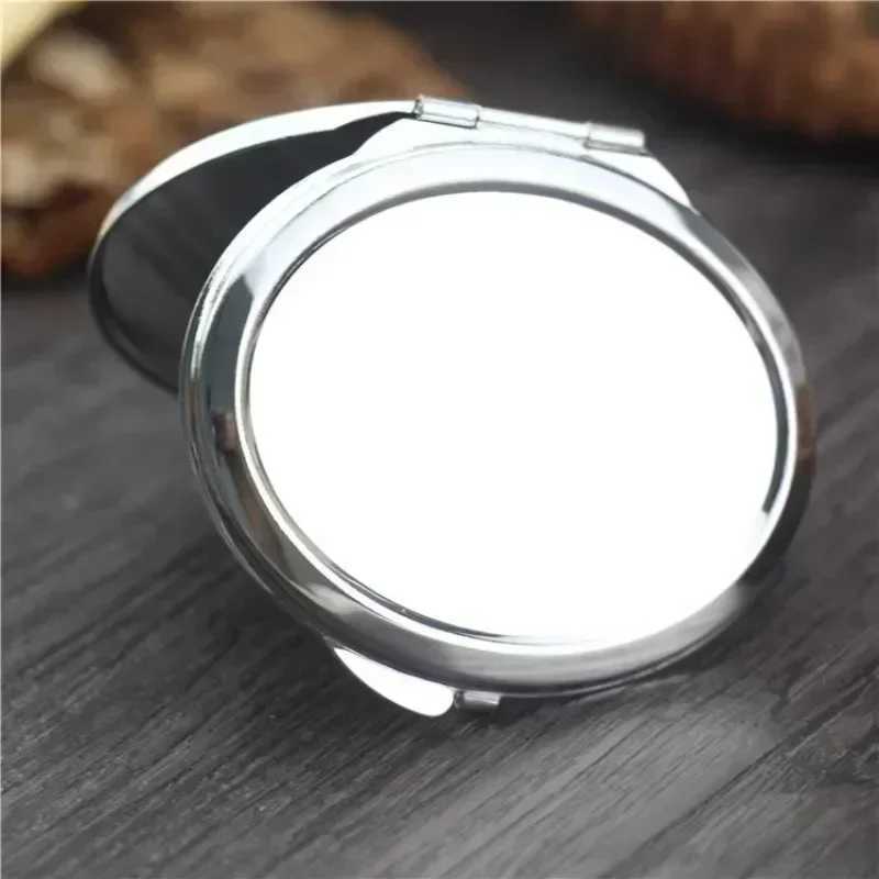Mini Makeup Mirror Portable Pocket Round Square Heart Makeup Mirror Double-Sided Folding Cosmetic Mirror Female GiftsXJ241213