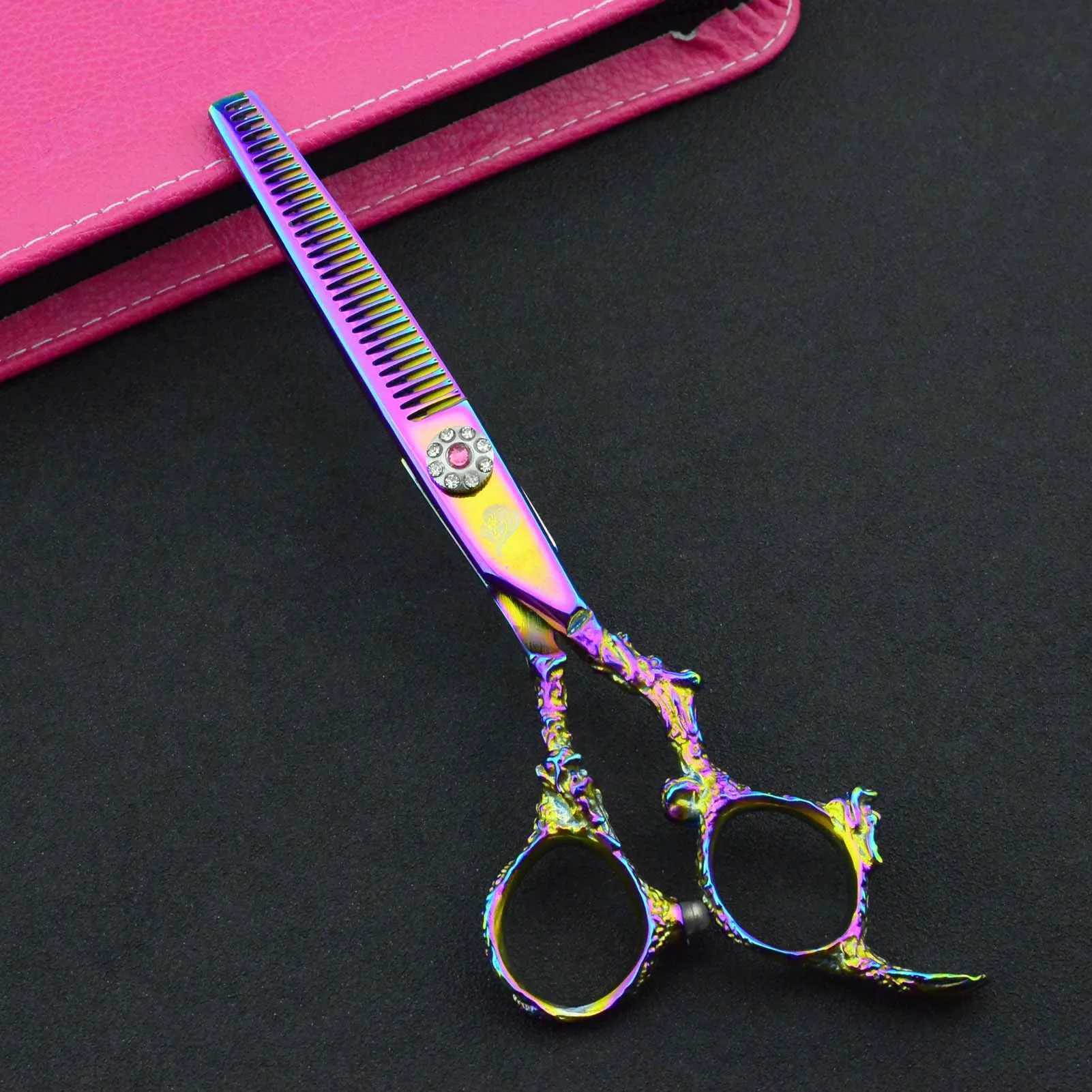 New Arrival 6 Uniwinlions Pink Shaver Hair Clipper Professional Hair Clipper Hair Salon Supplies Thin Rainbow Clipper Z241213