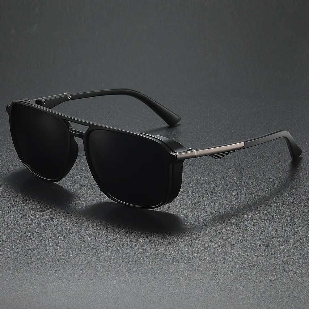 58-16-133 Men Glasses Square Polarized Sunglasses Outdoor Fishing Glasses for Driving Driver Optical Prescription CustomizationX241213