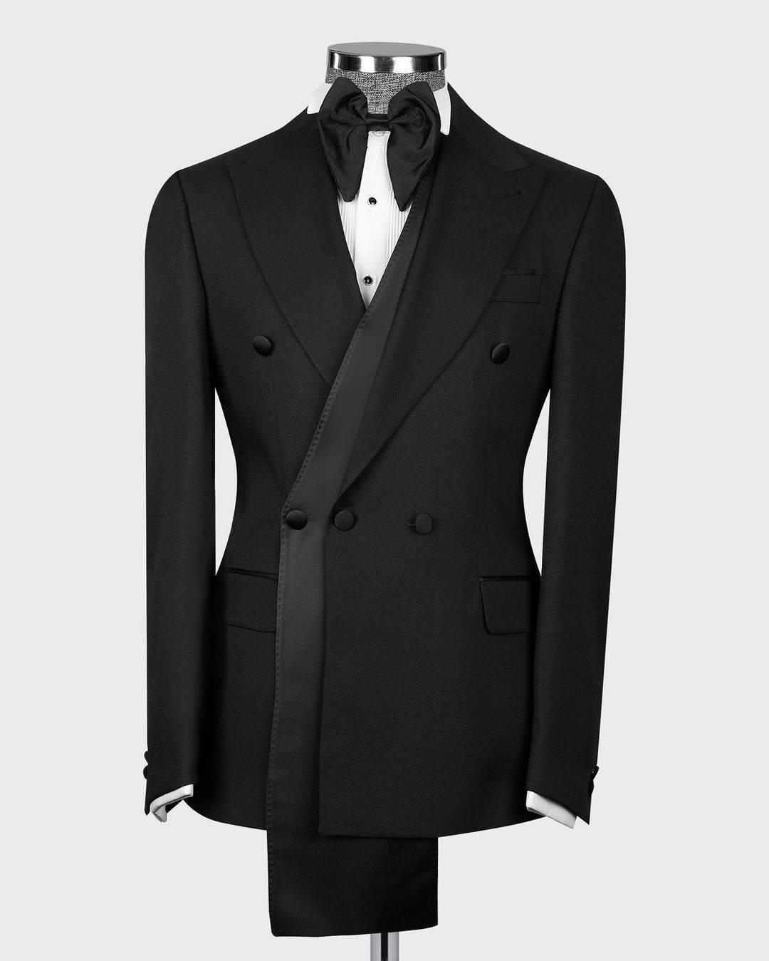 Modern Wedding Suits Trim Fit 1 Piece Set Coat Peaked Lapel Fashion Men Tuxedos Two Button Formal Groom Tuxedo suit Customized