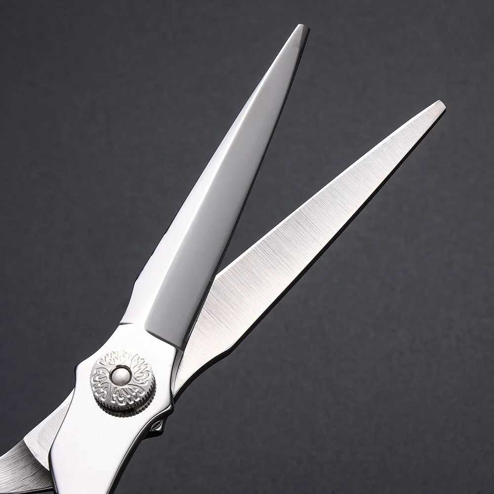 New 6.0 inch Hair Scissors Professional Patterned Handle Hairdresser Barber Tools Salon Hair Cutting Thinning Shears M241213