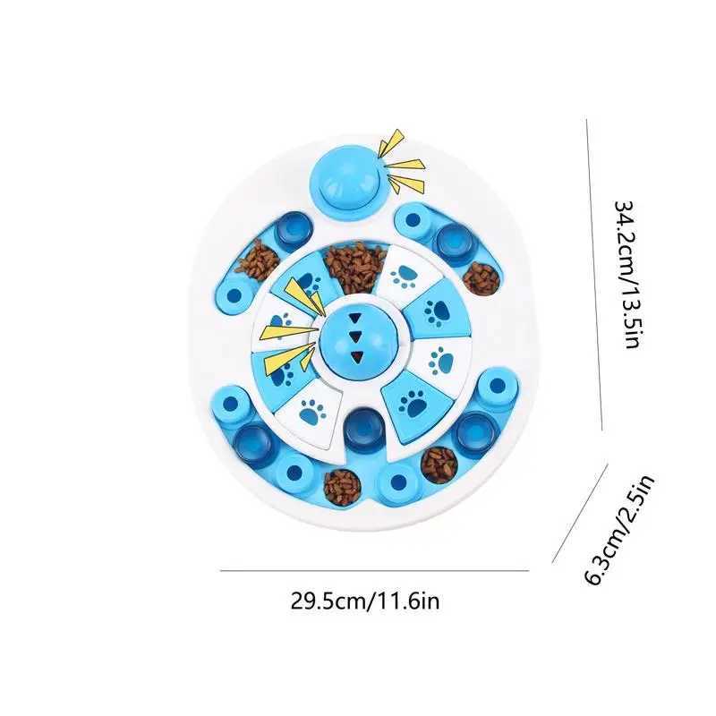 Puzzle slow feeder toy training dog feeding bowl interactive slow feeder psychological food dispenser rich anti slip puzzle toys X241213