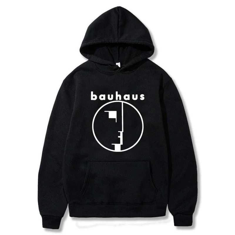 Mens Hoodie Bauhaus Post Punk Gothic Rock Crew Collar Graphic Printed Sportswear Fashion Casual Plus Size Womens Zipper Hoodie W241213