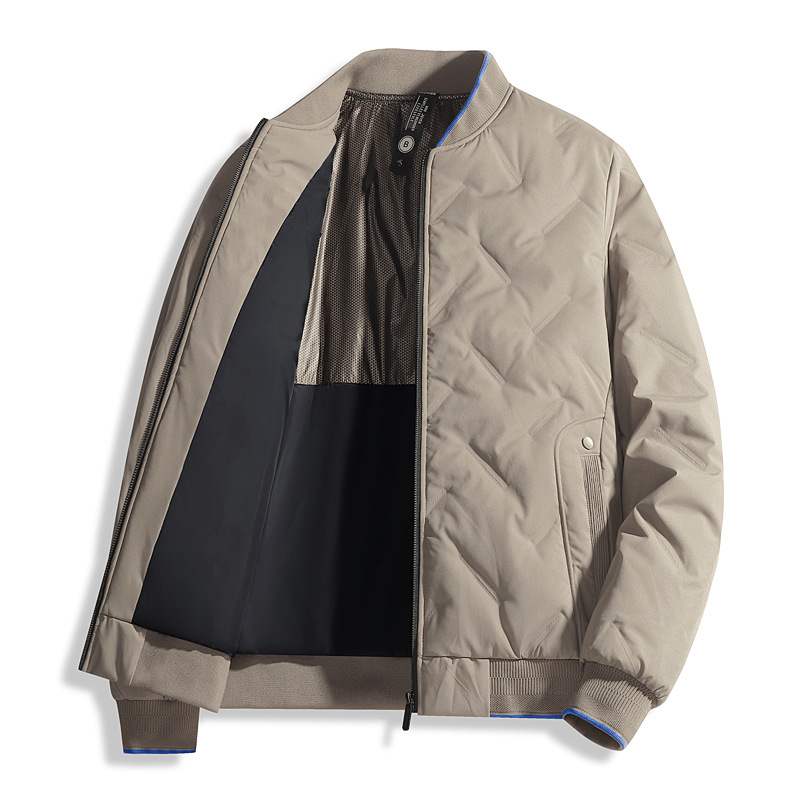 M10294 New Light White Duck Down Jacket Men's Casual Warm Down Jacket